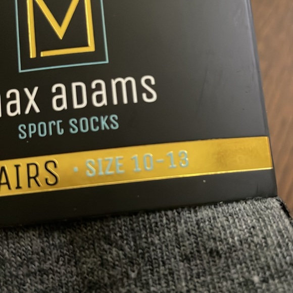 New Max Adams Sport Socks (8 pairs) Size 10-13 - Picture 3 of 6